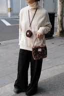 (Leopard Pattern)Pearl Bag-Faux Fur Collection - TENERA