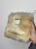 (Silver Fox)Pearl Bag-Faux Fur Collection - TENERA