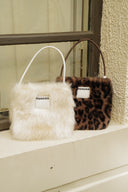 (Silver Fox)Pearl Bag-Faux Fur Collection - TENERA