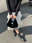 (Black Velvet)Small Tote HOBO Bag - TENERA Velvet Collection - TENERA