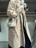 (Bambi Print)Eco Fur Mini Hobo-TENERA Faux Fur Collection