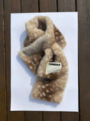 (Bambi Print)Eco Fur Mini Hobo & Scarf Set-TENERA Faux Fur Collection
