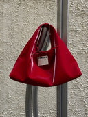 (Red Velvet)Small Tote HOBO Bag - TENERA Velvet Collection - TENERA
