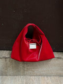 (Red Velvet)Small Tote HOBO Bag - TENERA Velvet Collection - TENERA
