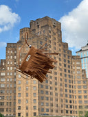 (ブラウン)フリンジ付きミニスードパールバケット - TENERA Bohoコレクション