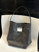 (Washed Black)Bucket Tote Bag-TENERA Vintage Collection - TENERA