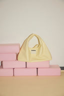 (Milkyellow)Classic Hobo Bag - TENERA Velvet Collection - TENERA