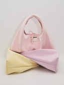 (Petal Pink)Classic Hobo Bag - TENERA Velvet Collection - TENERA