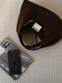 (Chocolate Velvet)Small Tote HOBO Bag - TENERA Velvet Collection