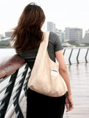 (Gold Shimmer Linen)Ballerina Linen Shoulder Bag-TENERA Ballerina Collection - TENERA