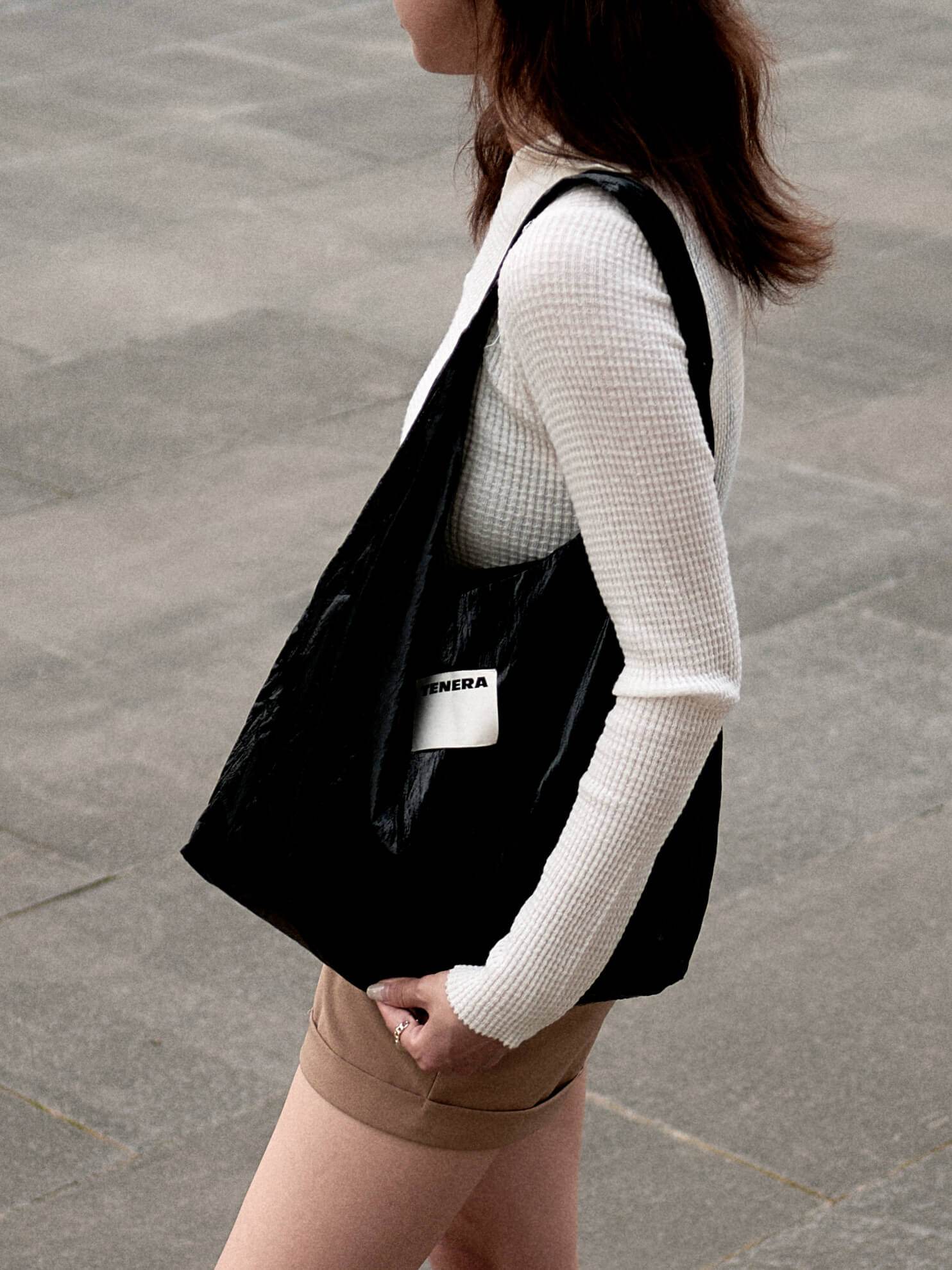 Linen Ballerina Shoulder Bag – TENERA