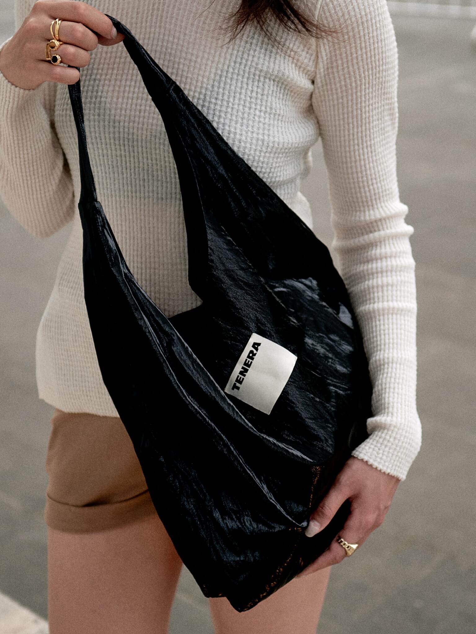 Linen Ballerina Shoulder Bag – TENERA
