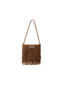 Mini Suede Pearl Bag with Fringe