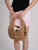 Raffia Hobo Bag