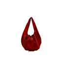 (Velvet Red)Ballet Ring Hobo Shoulder Bag-TENERA Velvet Collection