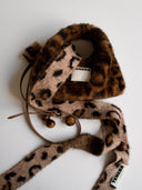 (Leopard)Faux Fur Skinny Scarf-TENERA Accessories Collection