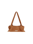 Suede Tofu Bag-Brown