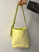 Color-block Mini Bucket Bag-TENERA Velvet Collection